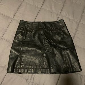 FREE PEOPLE leather skirt!!